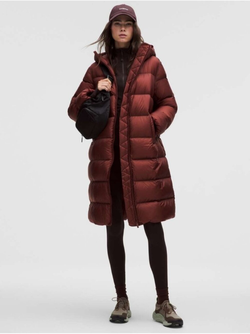 Lululemon Featherweight 900-Down-Fill Long Puffer Jacket Rockwood Like New